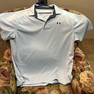 Under Armour Light Blue Mens 2XL Polo